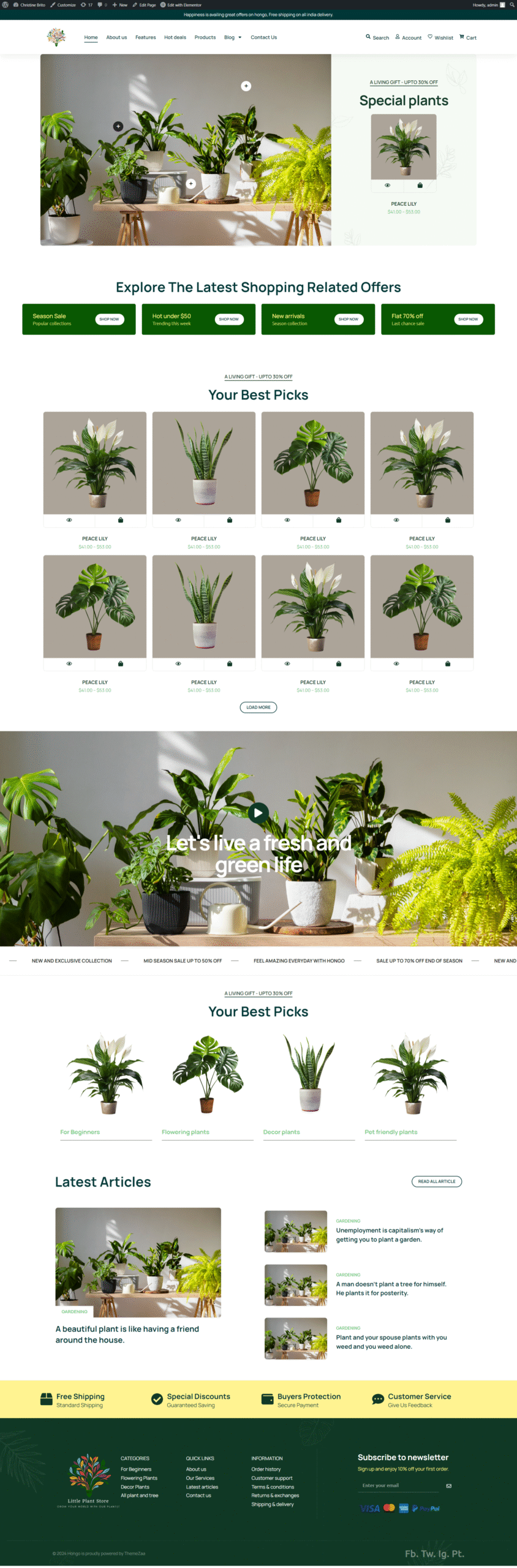 plant website